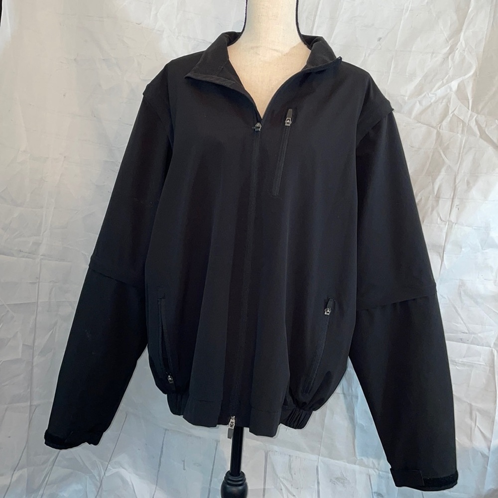 Walter Hagen Golf jacket windbreaker vest size large Black